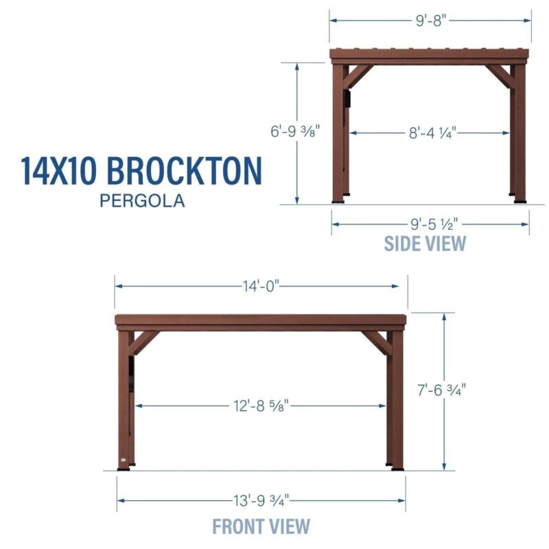 14×10 Brockton Pergola - Image 4