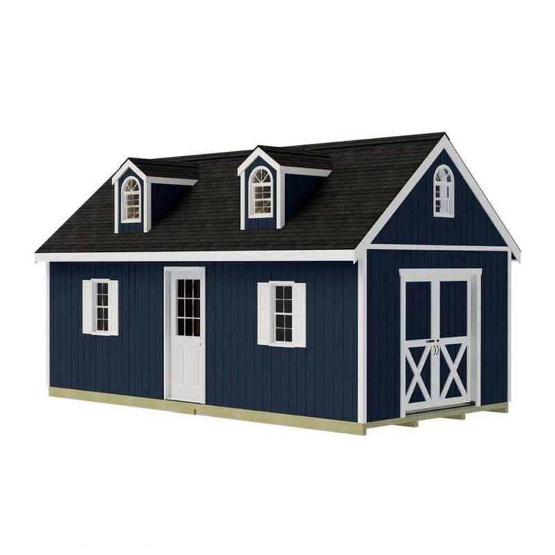 Best Barns Sheds & Storage Arlington 12′ x 16′ Wood Storage Shed Kit Installation Included - Image 2